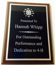 4-H Plaque with Background